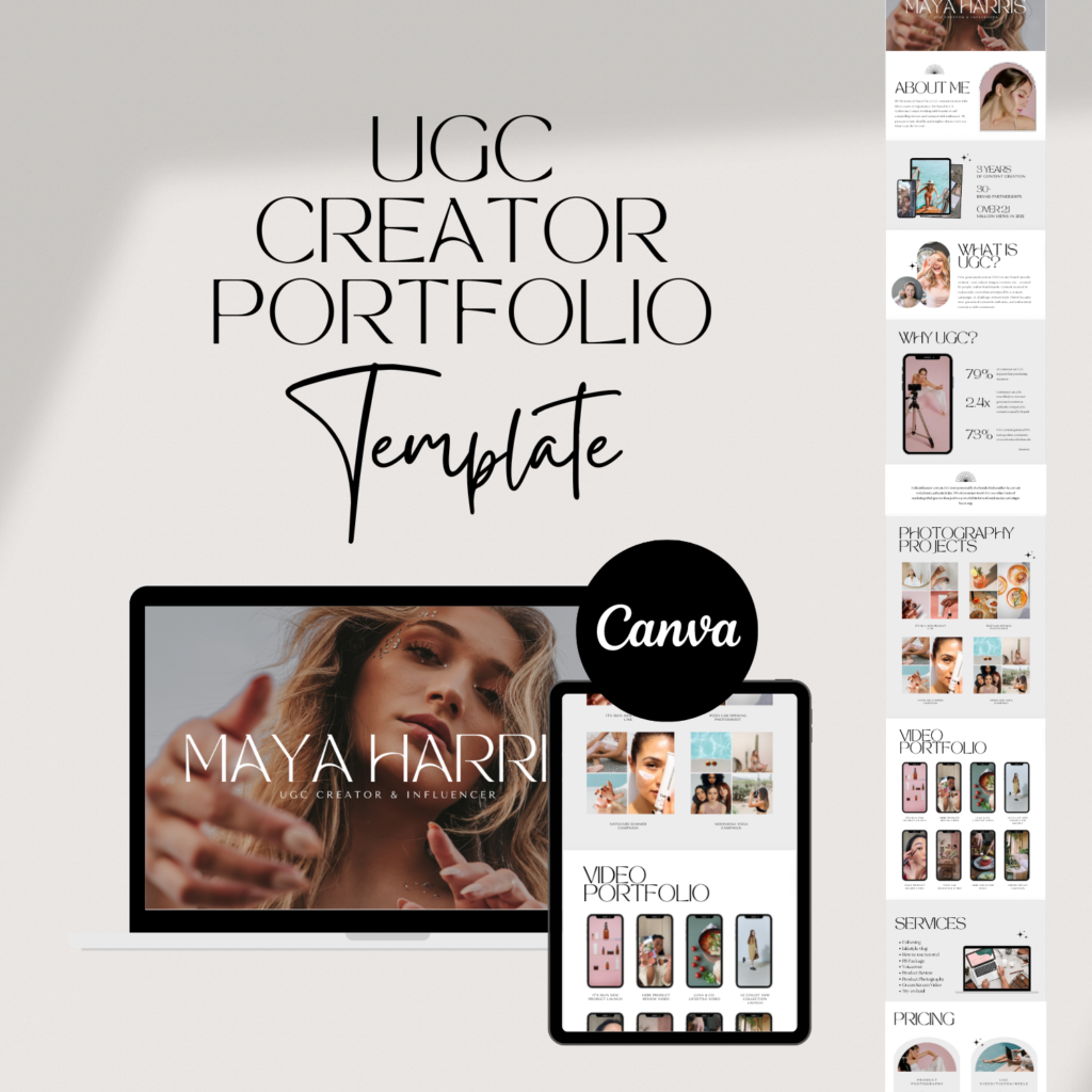 UGC Portfolio Website Template - Less is more